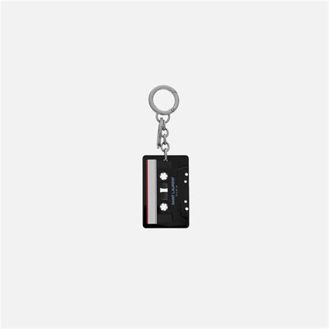 Saint Laurent YSL Key Chain Cassette Tape 